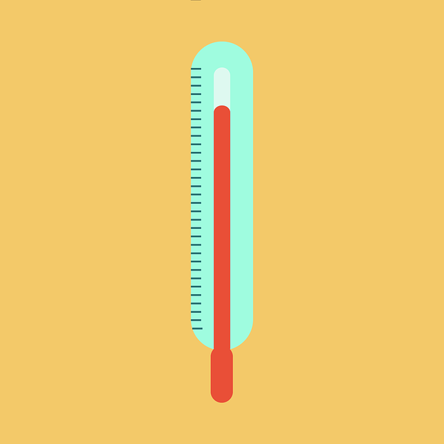 termometras rodo aukštą temperatūrą